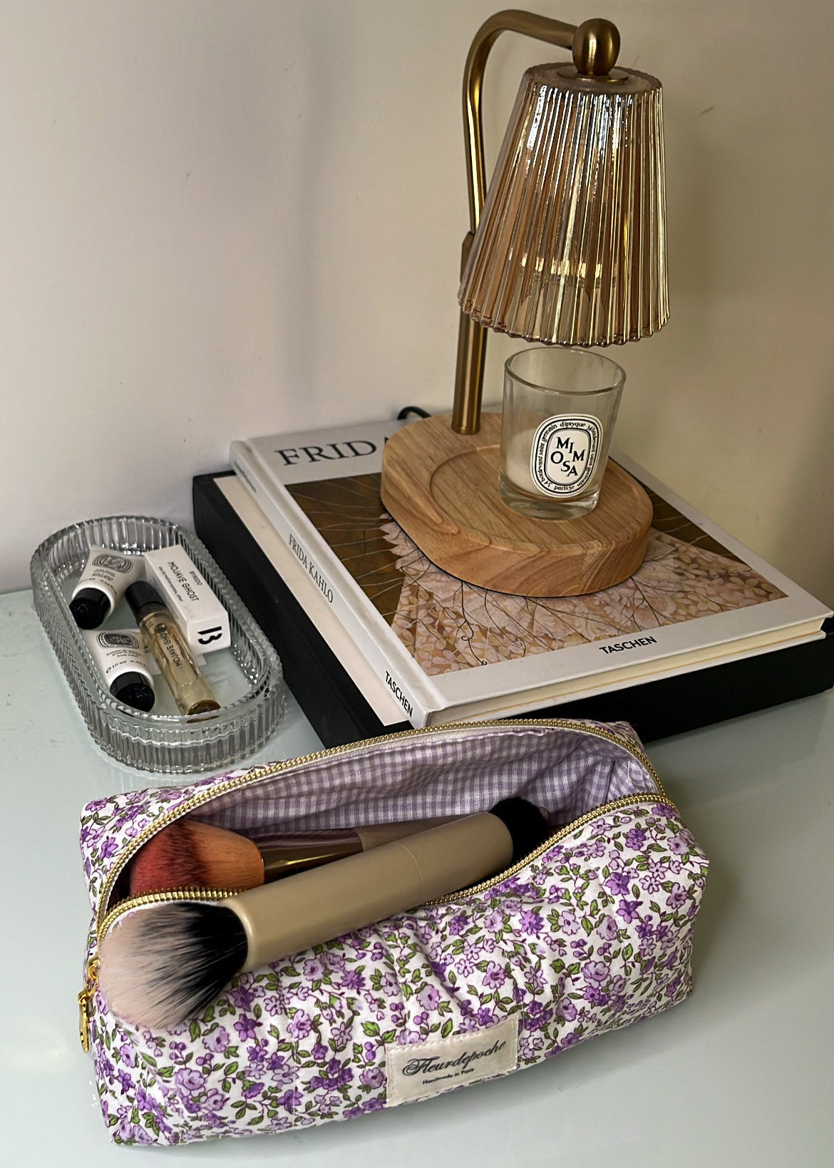 Pencil & brushes case "violette"