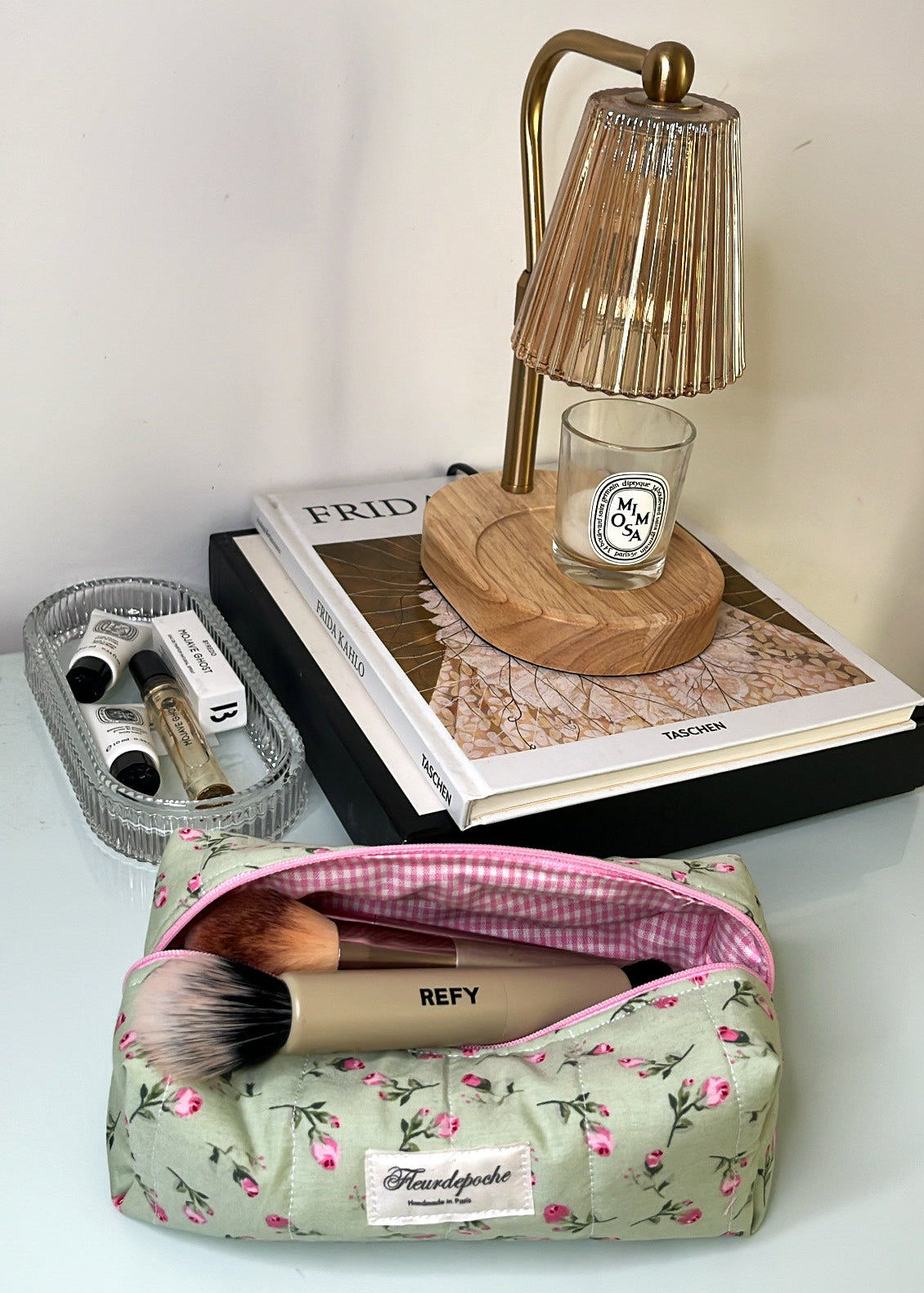 Pencil & brushes case "jasmin"