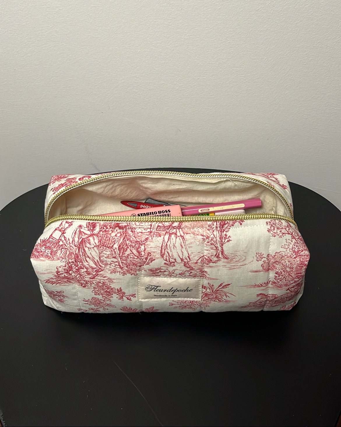 Pencil case "jouy rouge"