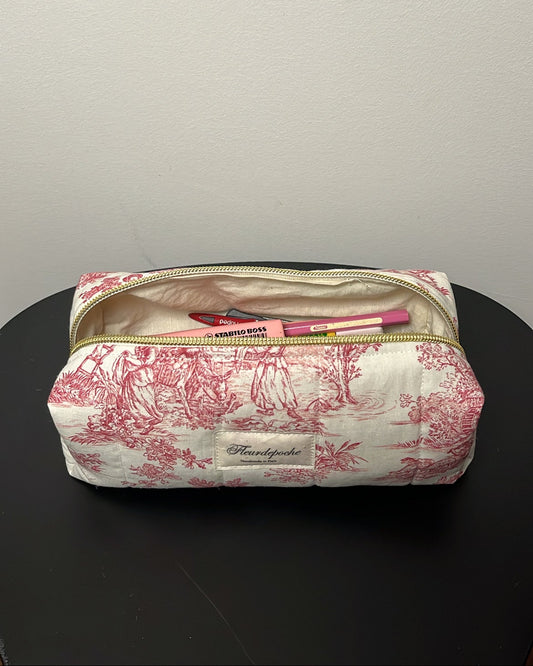 Pencil case "jouy rouge"