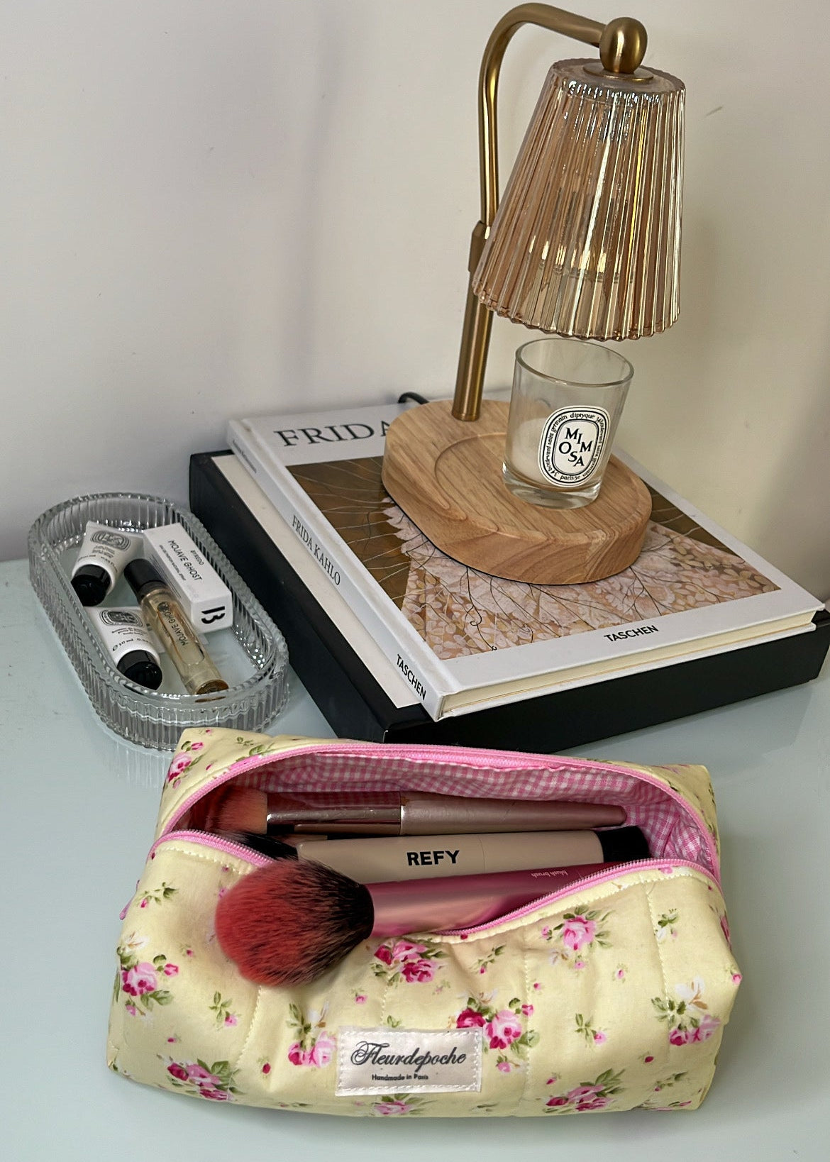 Pencil & brushes case "tournesol"