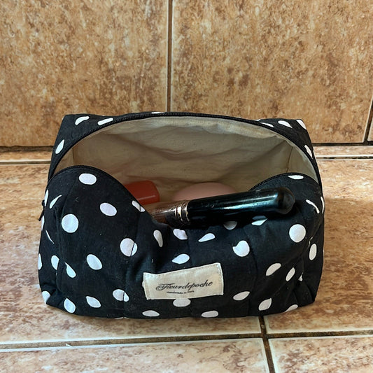 Polka dots noir/crème