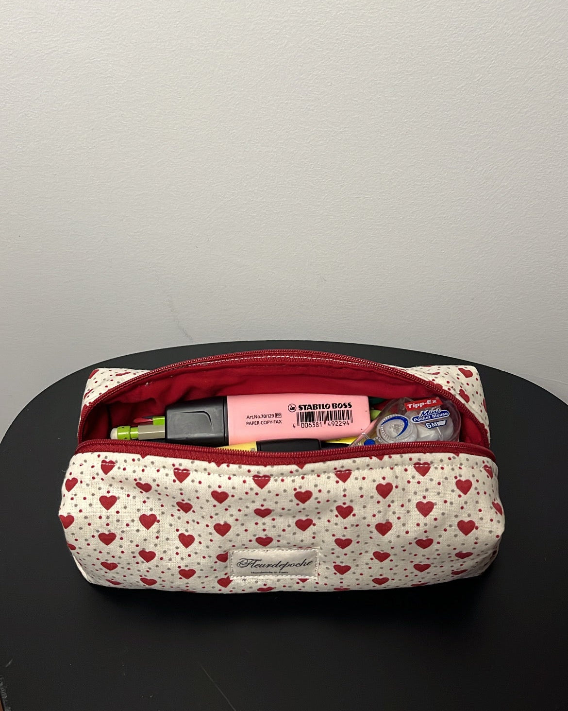 Pencil case "coeurs"