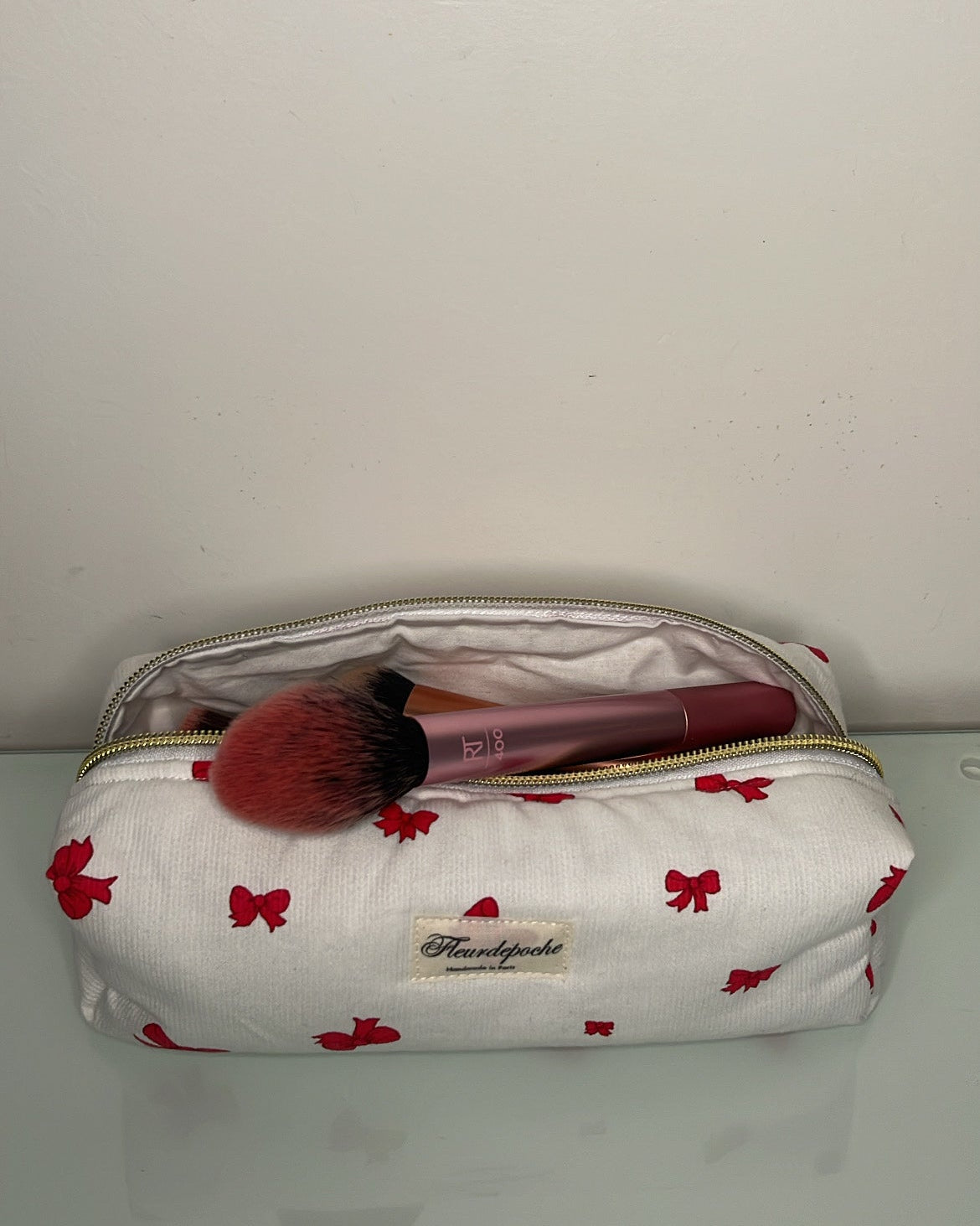 Pencil & brushes case "rubans"